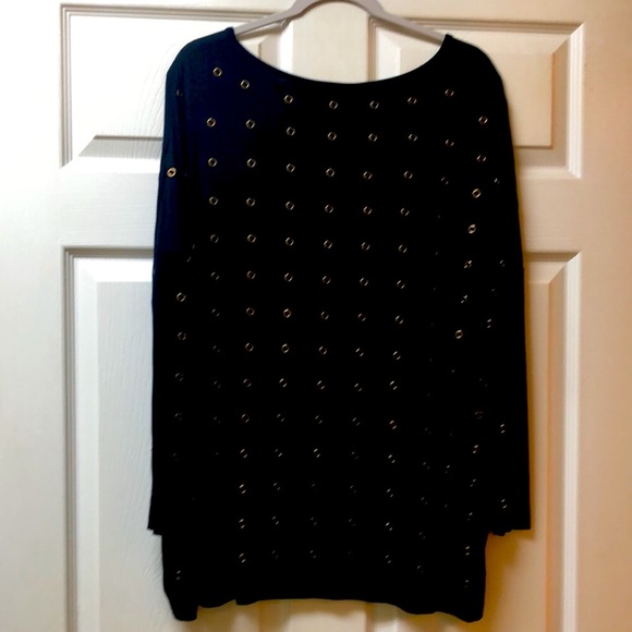 Lynn Ritchie metallic gold tunic. Size small. - Picture 3 of 4